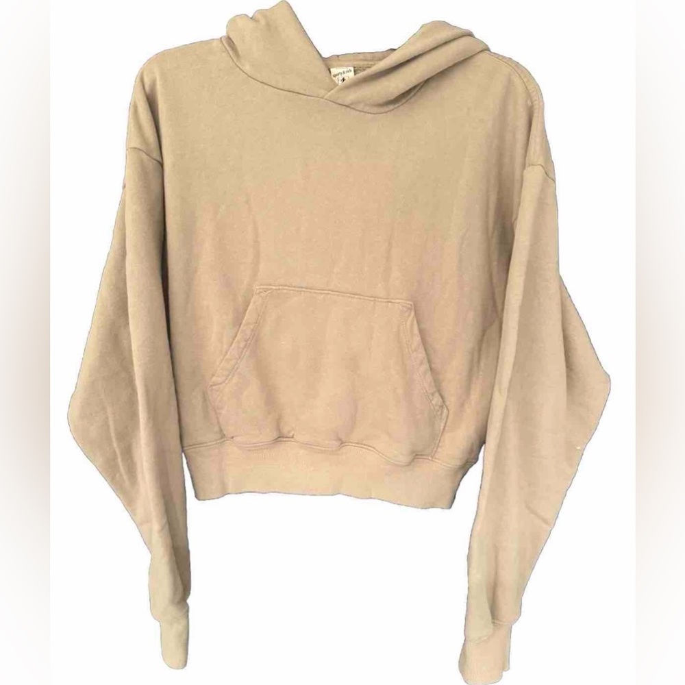 Sporty & Rich Women’s Cream Cotton Hoodie Size Small - Picture 2 of 7